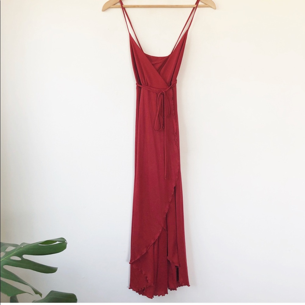 Vintage Wrap Midi Dress